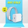 iPhone Adapter 20W Original (Mfi-Certified) Charger&Cable Compatible with iPhone 14/14Plus/14Pro/14Promax 13/13Pro/13Promax 12/12Pro/12/11/X/Xr Series (White)